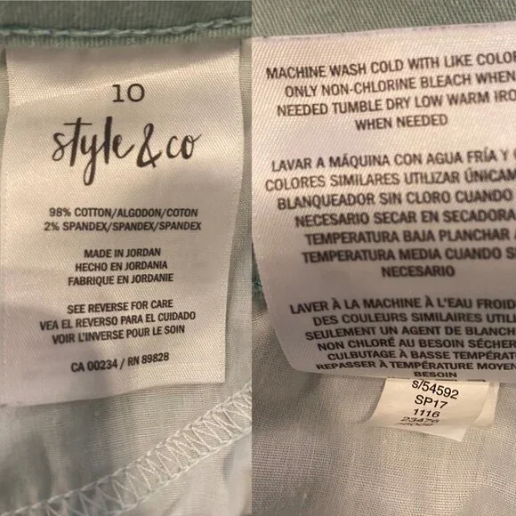 Style & Co. Womens Curvy Cuffed Capri Jeans Size 10 - Picture 4 of 11